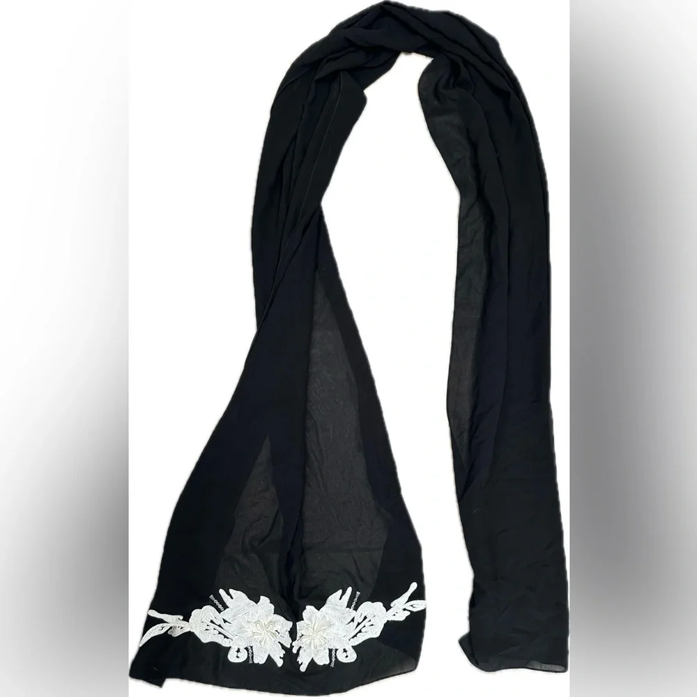 Black Silk Shawl